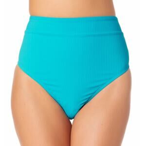 California Waves Junior's Turquoise High Rise Bikini Bottoms Swimsuit XL NWT